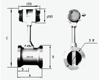 插入式渦街流量計(jì)(圖2)
